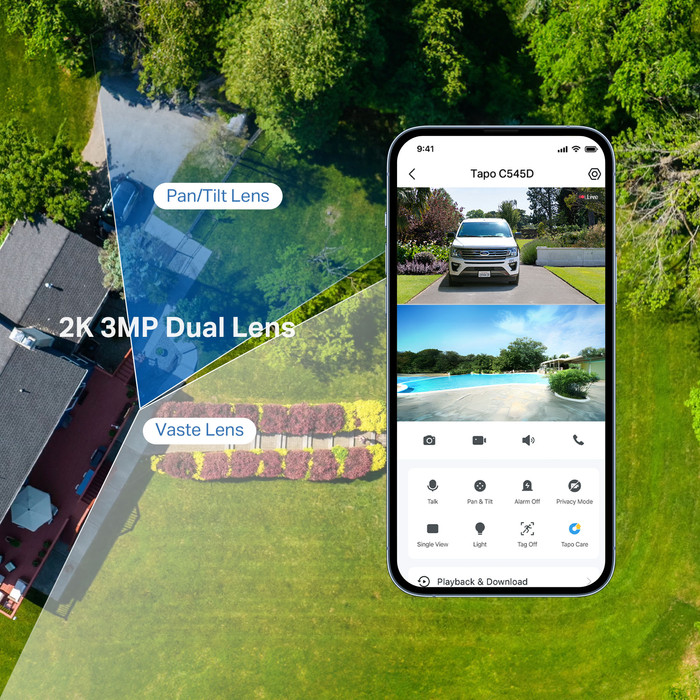 TP-Link Tapo C545D product in gebruik