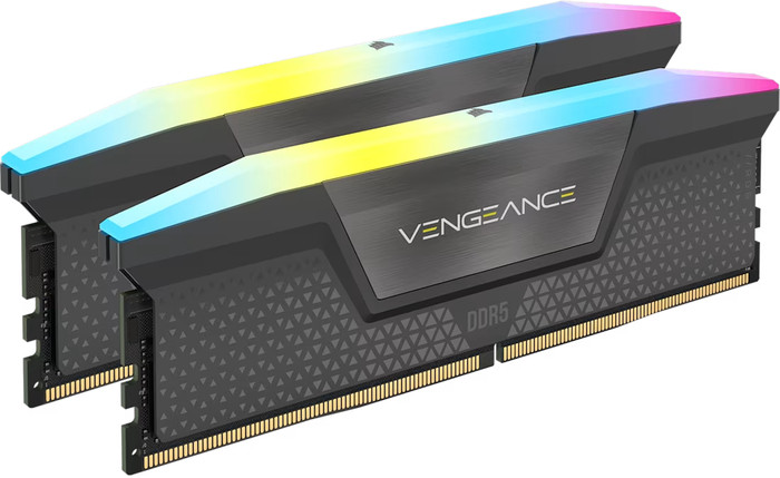 CORSAIR Vengeance RGB 32GB (2x16GB) DDR5 DIMM 6400MT/s CL36 XMP rechterkant