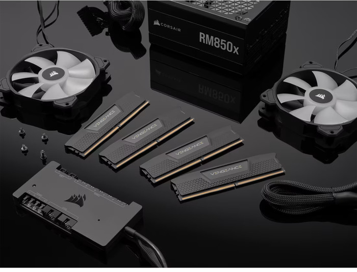 CORSAIR Vengeance 64GB (2x32GB) DDR5 DIMM 6000MT/s CL40 XMP product in gebruik