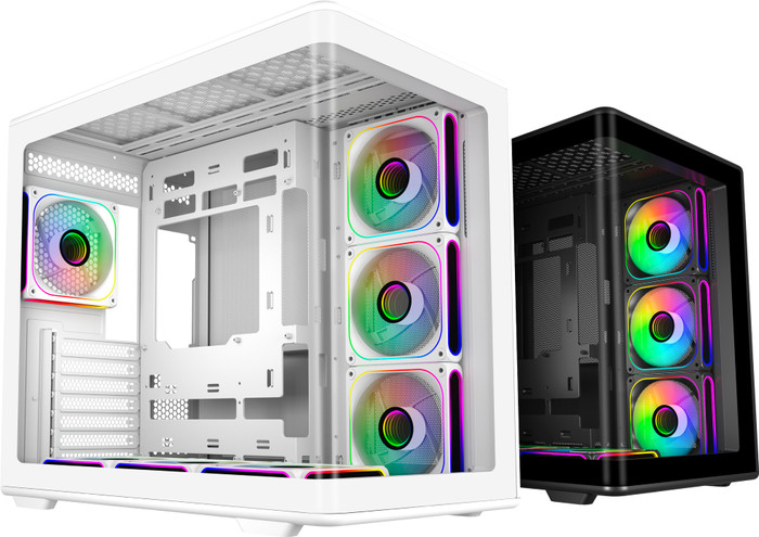 Cooler Master Elite 600 Zwart ARGB voorkant