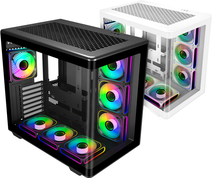 Cooler Master Elite 600 Zwart ARGB voorkant