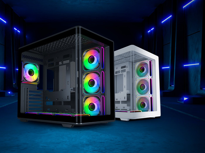 Cooler Master Elite 600 Zwart ARGB product in gebruik