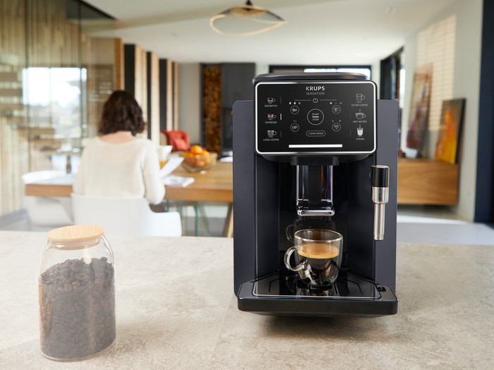 Krups Sensation EA910B product in gebruik