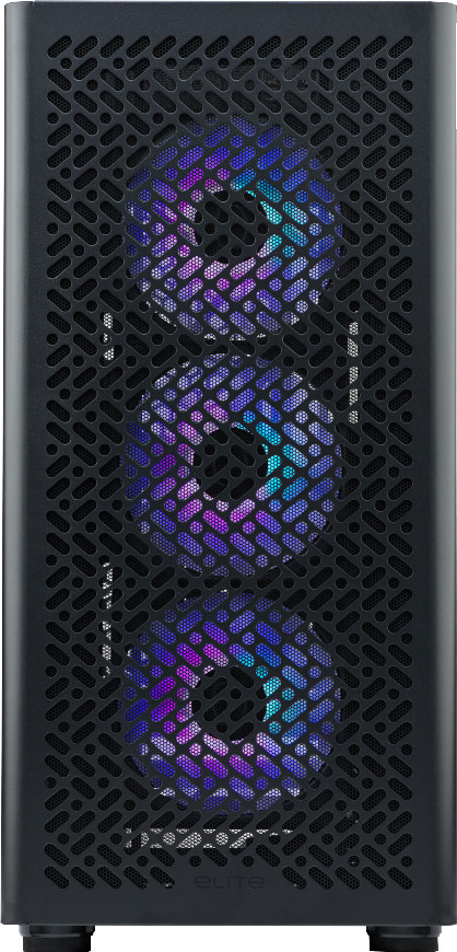 Cooler Master Elite 502 Zwart ARGB voorkant