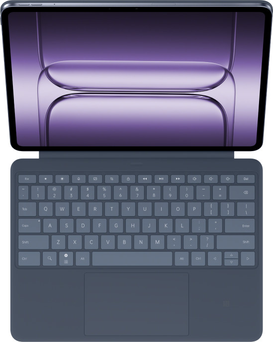 OnePlus Pad 3 Toetsenbord Hoes QWERTY Blauw bovenkant