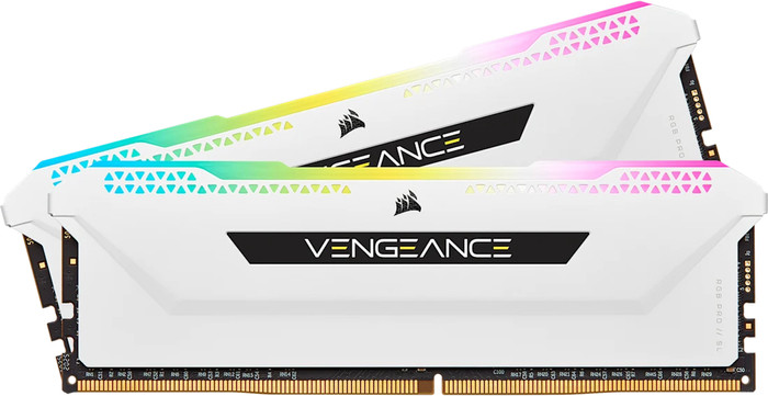 CORSAIR Vengeance RGB PRO SL Blanc 32 Go (2 x 16 Go) DDR4 DIMM 3200 MHz CL16 XMP Main Image