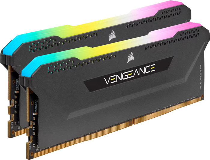 CORSAIR Vengeance RGB PRO SL 32GB (2x16GB) DDR4 DIMM 3200MHz C16 XMP rechterkant