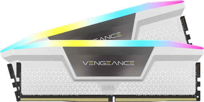 CORSAIR Vengeance RGB Blanc 32 Go (2 x 16 Go) DDR5 DIMM 6000 MT/s CL36 XMP Main Image