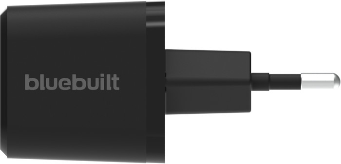 BlueBuilt Chargeur Power Delivery avec Port USB-C 65 W Noir côté gauche