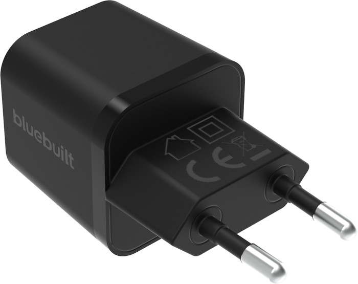 BlueBuilt Chargeur Power Delivery avec Port USB-C 65 W Noir côté gauche
