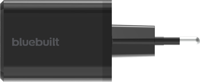 BlueBuilt Chargeur Power Delivery + Quick Charge avec 3 Ports USB 65 W Noir côté droit