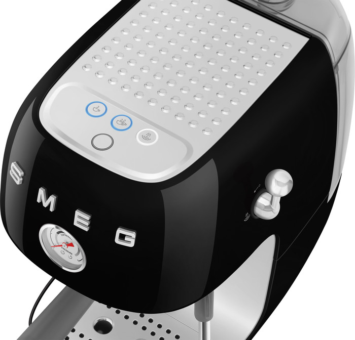 SMEG ECF03BLEU Noir dessus