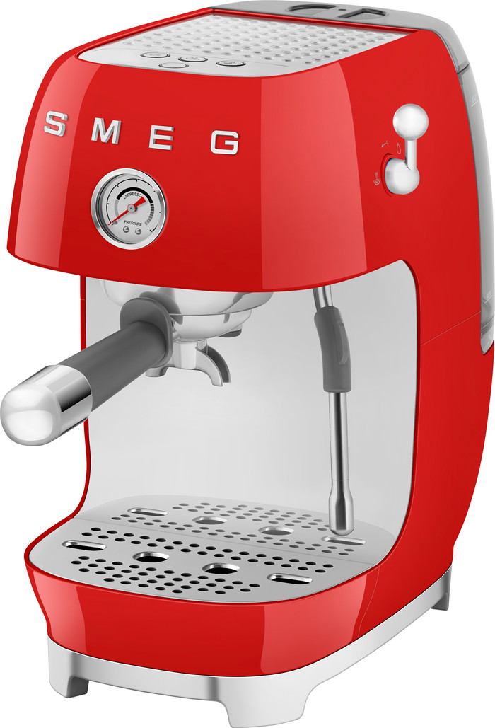 SMEG ECF03RDEU Rouge côté gauche