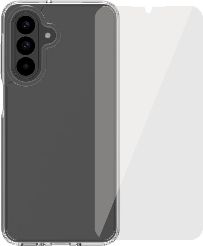 BlueBuilt Protective Back Cover Samsung Galaxy A26 Transparant + Screenprotector Glas Main Image