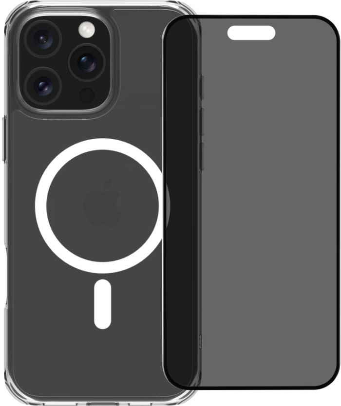 BlueBuilt Protective Back Cover met MagSafe iPhone 16 Pro Max + Privacy Screenprotector Main Image