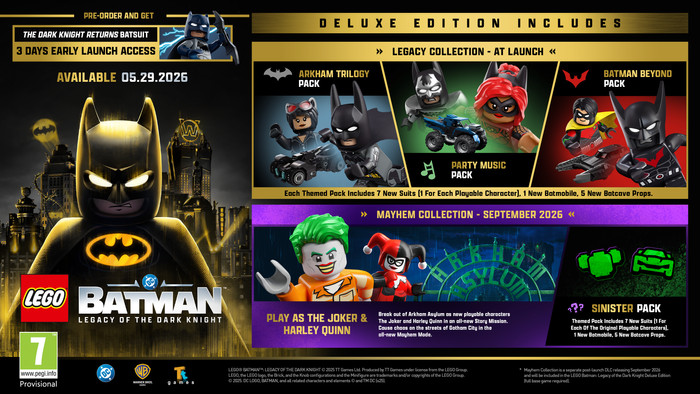 LEGO Batman : l'Héritage du Chevalier Noir Deluxe Edition PS5 visuel fournisseur