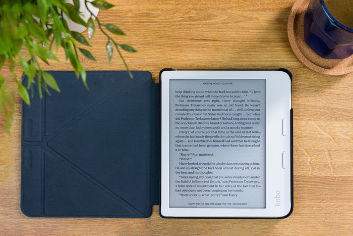 BlueBuilt Kobo Libra Colour Book Case Black product in use