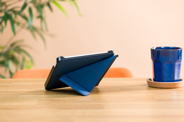 BlueBuilt Kobo Libra Colour Book Case Blue product in use