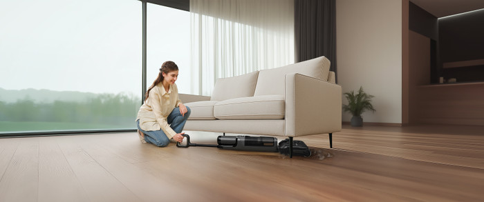 Tineco i6 Stretch Plus product in gebruik