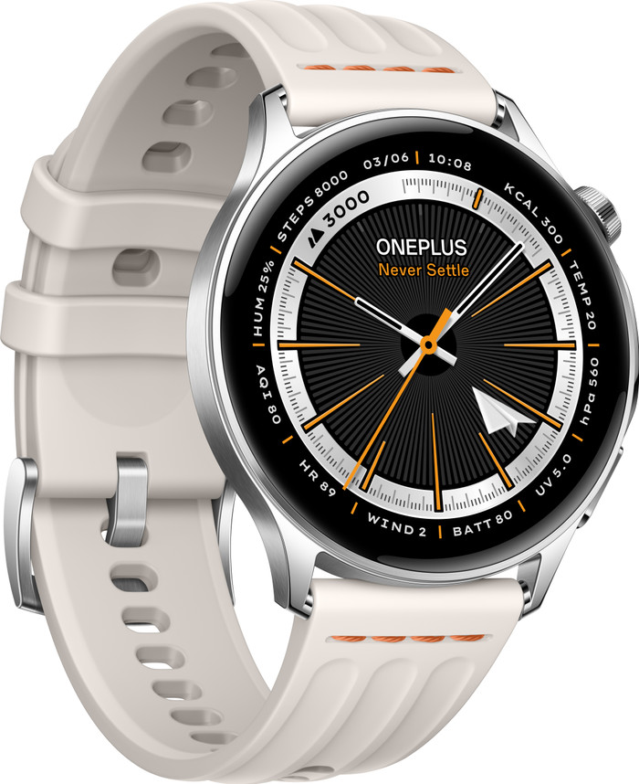 OnePlus Watch Lite Argent 45 mm côté droit