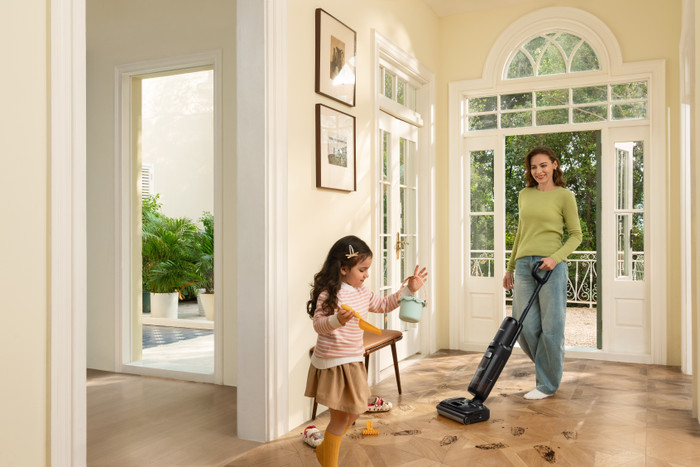 Tineco S7 Stretch product in gebruik