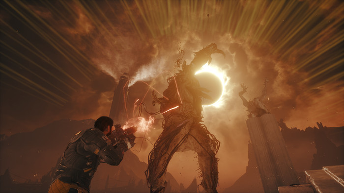 Saros PS5 product in gebruik