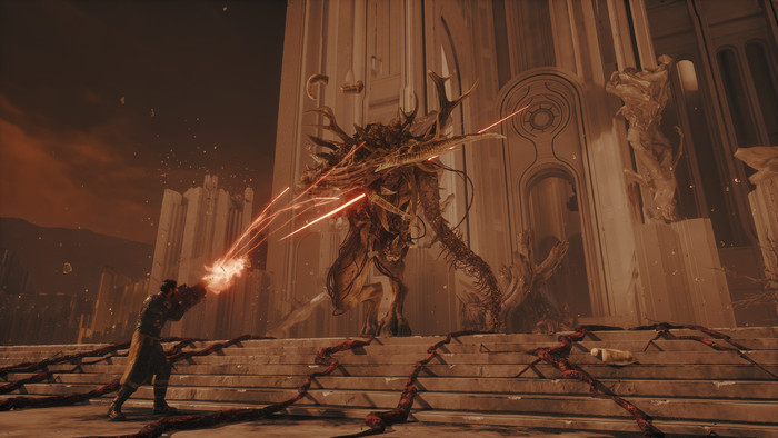 Saros PS5 product in gebruik