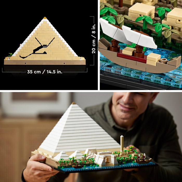LEGO Architecture - La Grande Pyramide de Gizeh 21058 produit à l'usage
