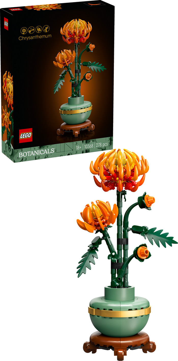LEGO Botanicals Chrysant 10368 rechterkant
