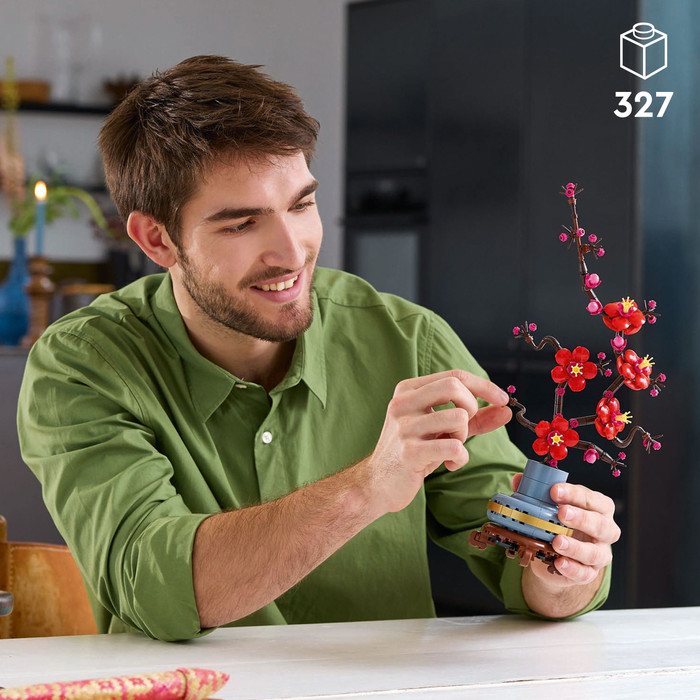 LEGO Botanicals Japanese Plum Blossom 10369 product in use