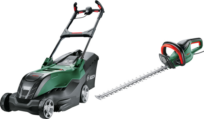 Bosch AdvancedRotak 44-750 + Bosch Universal HedgeCut 50 Main Image