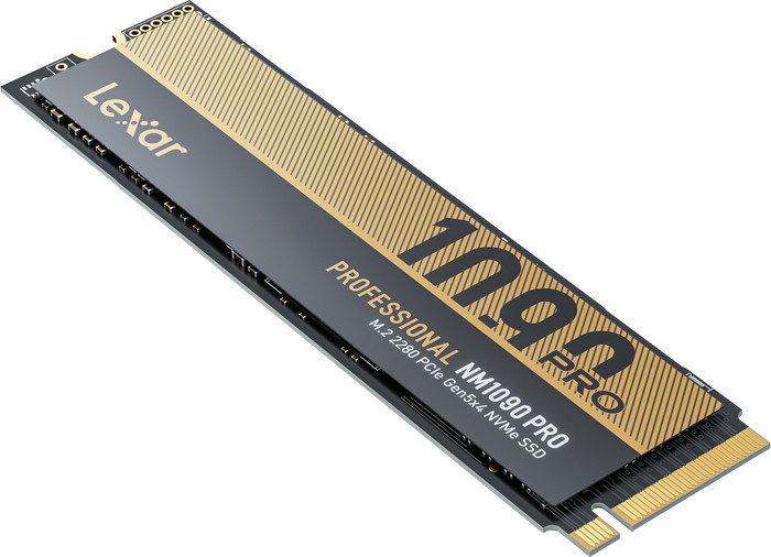 Lexar Professional NM1090 PRO PCIe 5.0 M.2 SSD 1TB achterkant