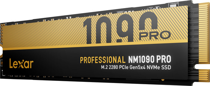 Lexar Professional NM1090 PRO PCIe 5.0 M.2 SSD 1TB rechterkant