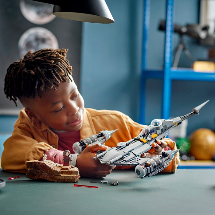 LEGO Star Wars: The Mandalorian's N-1 Starfighter 75325 product in use