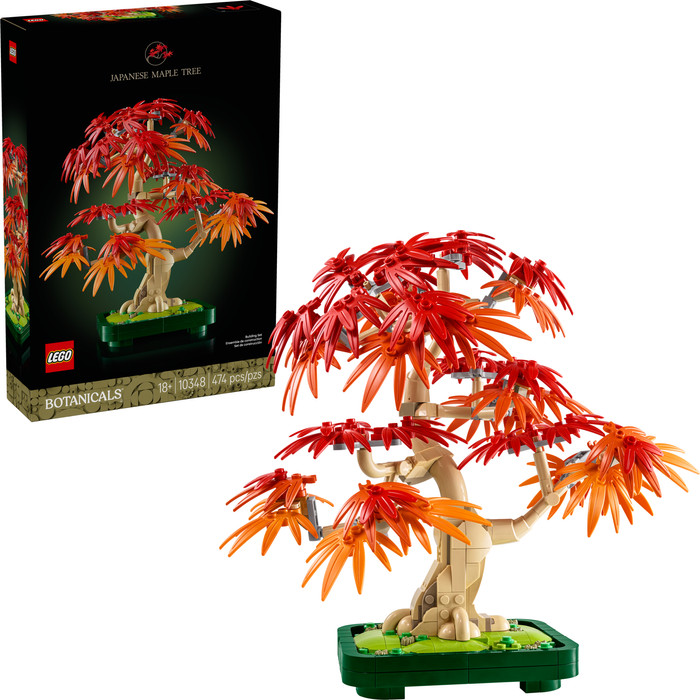 LEGO Botanicals Japanese Red Maple Bonsai Tree 10348 right side