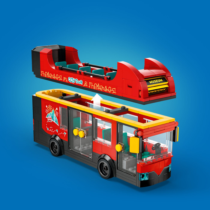 LEGO City Red Double-Decker Sightseeing Bus 60407 product in use