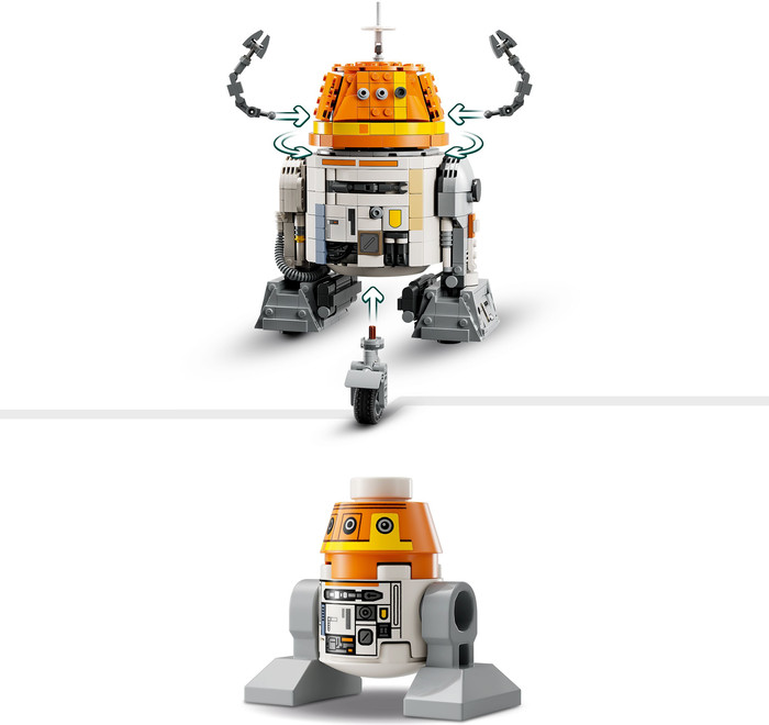 LEGO Star Wars Chopper (C1-10P) Astromech Droid 75416 product in use