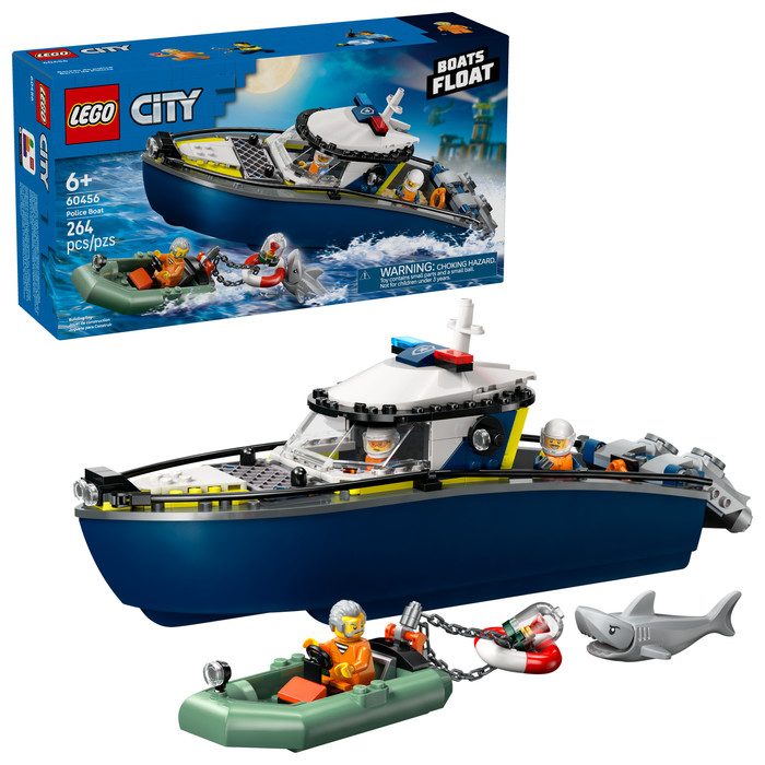 LEGO City Achtervolging met Politieboot 60456 rechterkant