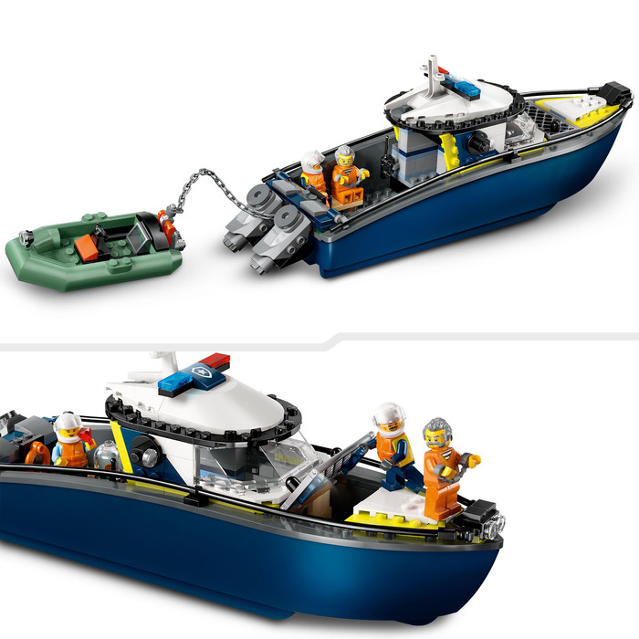 LEGO City Achtervolging met Politieboot 60456 product in gebruik