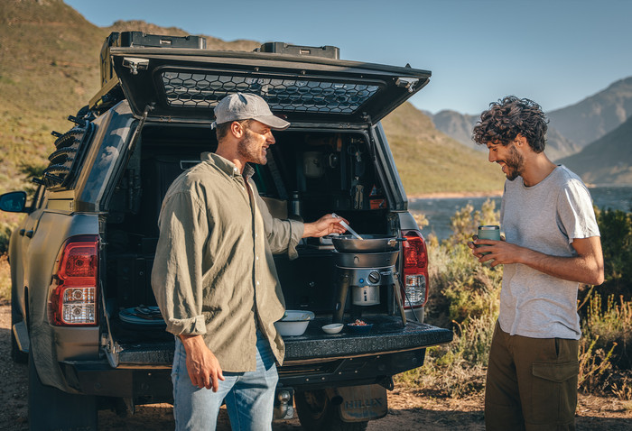 CADAC Safari Chef 30 LP Deluxe 30mbar product in use