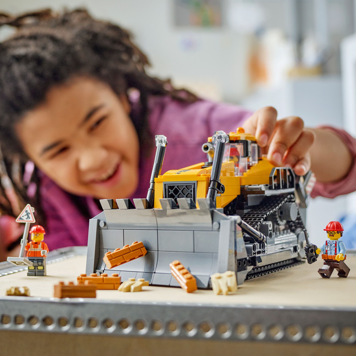 LEGO City Yellow Bulldozer 60466 product in use