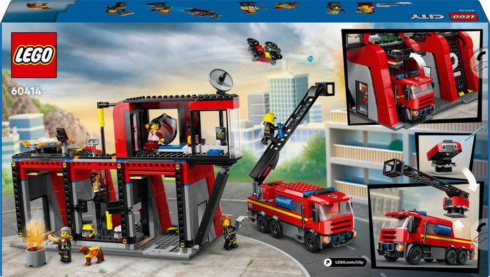 LEGO City Brandweerkazerne en Brandweerauto 60414 verpakking