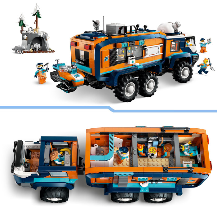 LEGO City Arctic Explorer Science Lab Truck 60471 product in use