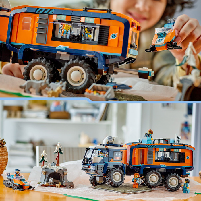 LEGO City Arctic Explorer Science Lab Truck 60471 product in use