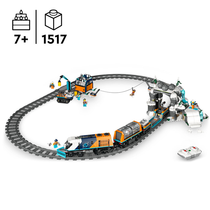 LEGO City Explorers' Arctic Polar Express Train 60470 product in use