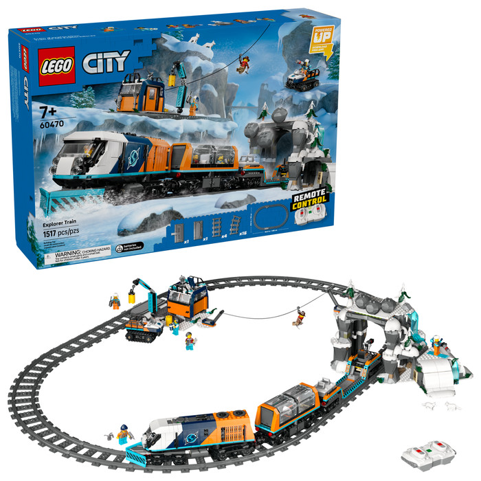LEGO City Explorers' Arctic Polar Express Train 60470 right side