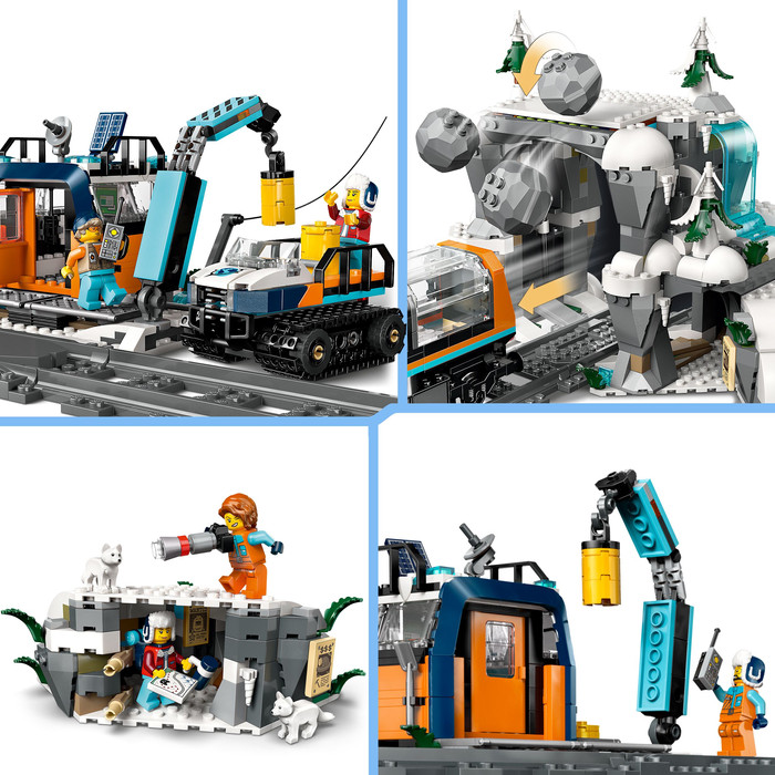LEGO City Explorers' Arctic Polar Express Train 60470 product in use