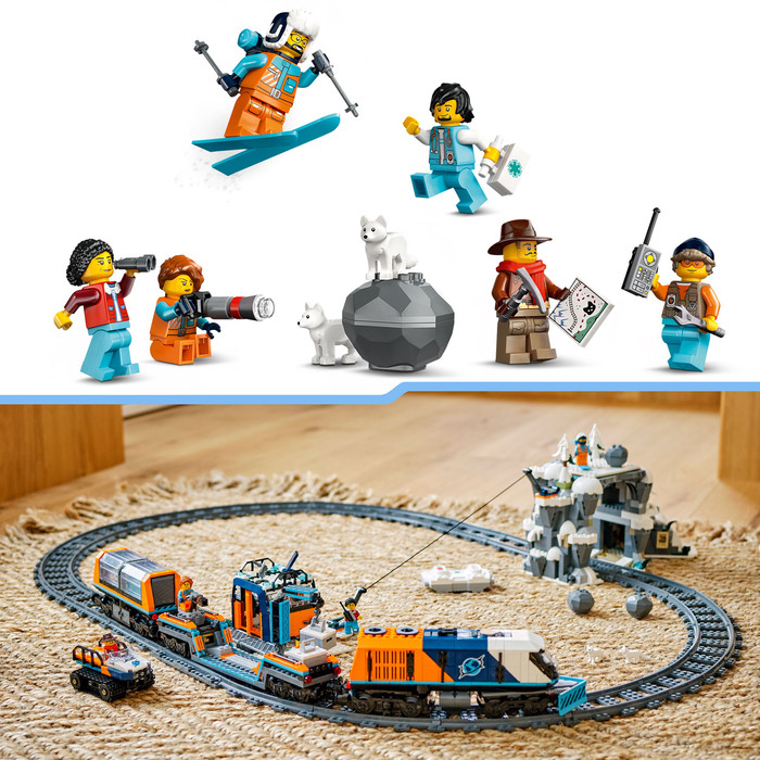 LEGO City Explorers' Arctic Polar Express Train 60470 product in use