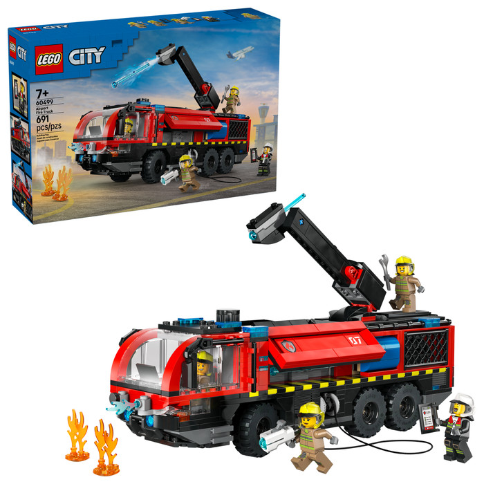 LEGO City Luchthaven Brandweertruck 60499 rechterkant