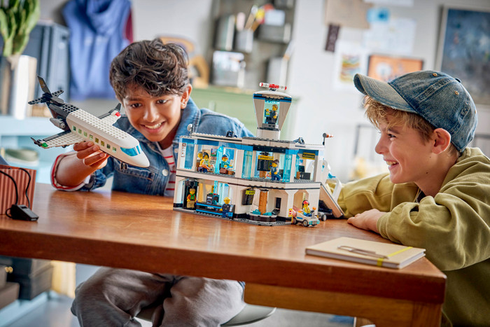 LEGO City Airport with Airplane 60502 product in use